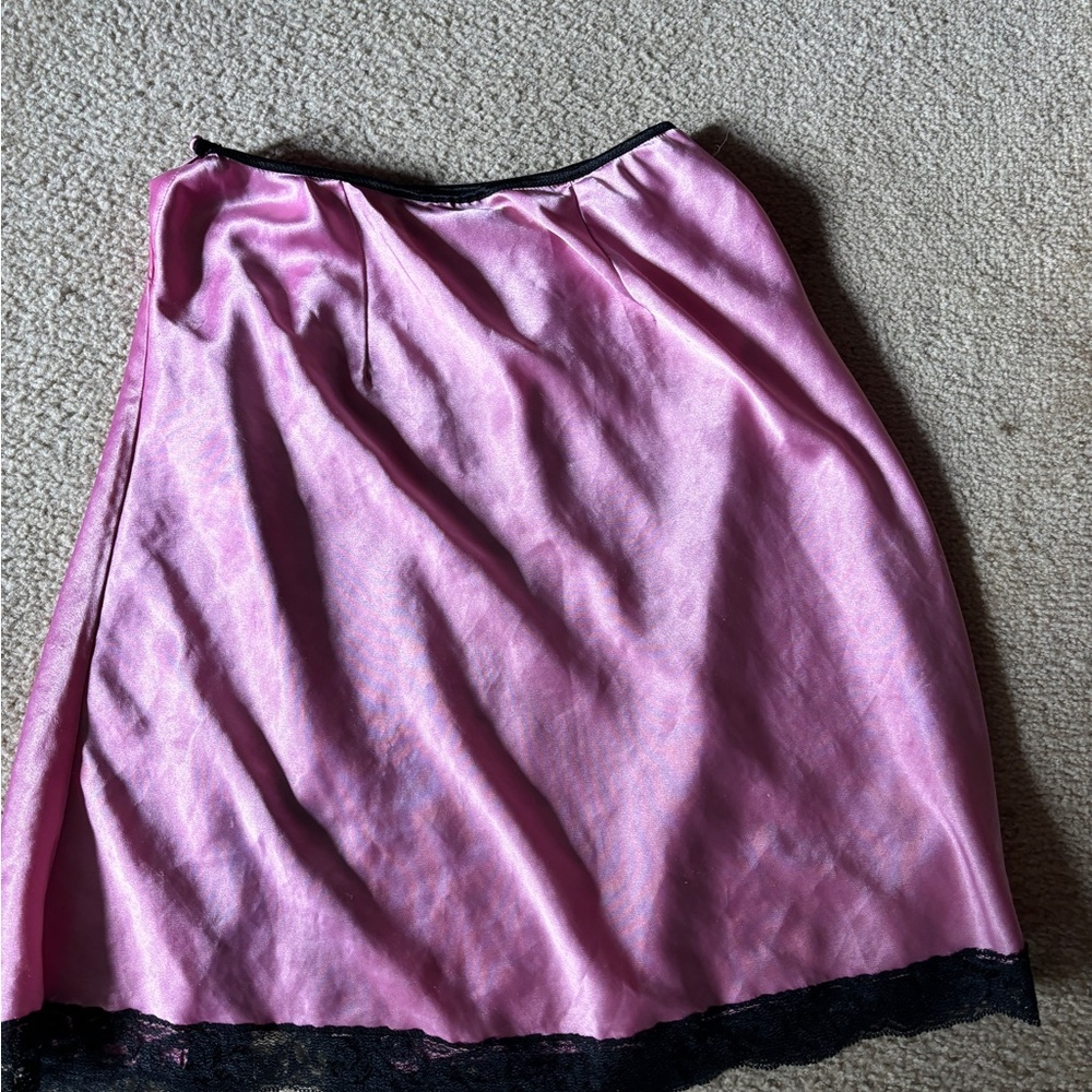 vintage 90s victoria’s secret gold label lace mini slip skirt - Picture 3 of 3